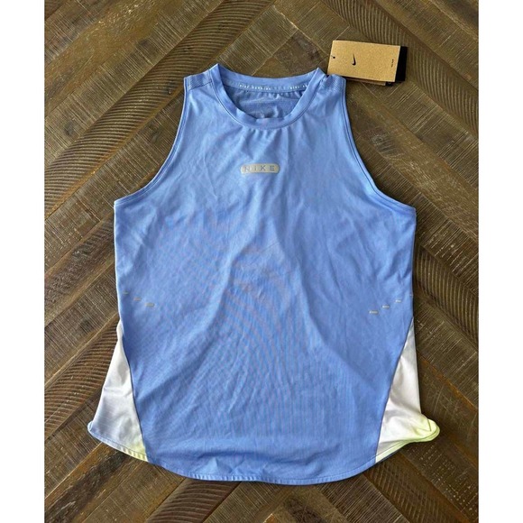 Nike Tops - Nike Swift Running Tank Top Women's Small Blue Slim Fit Mesh Racerback NWT